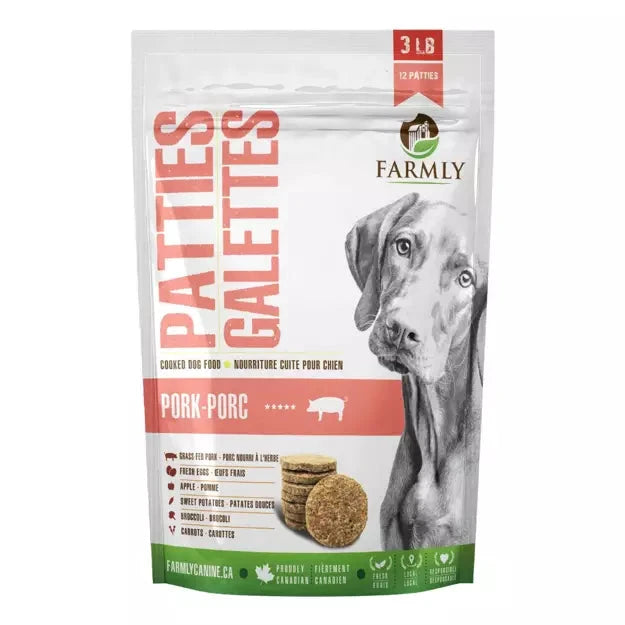 Farmly Gently Cooked Patties Pork 3lbs by Farmly