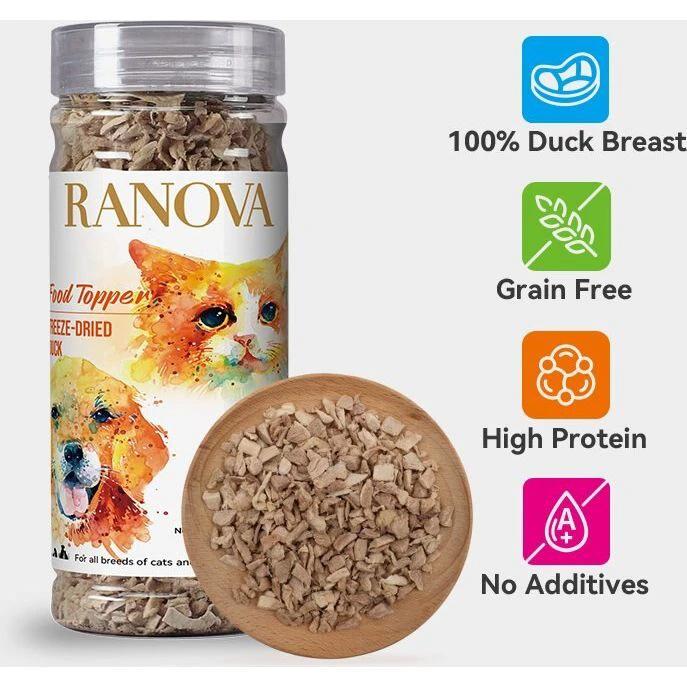 Ranova Freeze-Dried Duck Powder (Food topper) For Dog & Cat by Ranova
