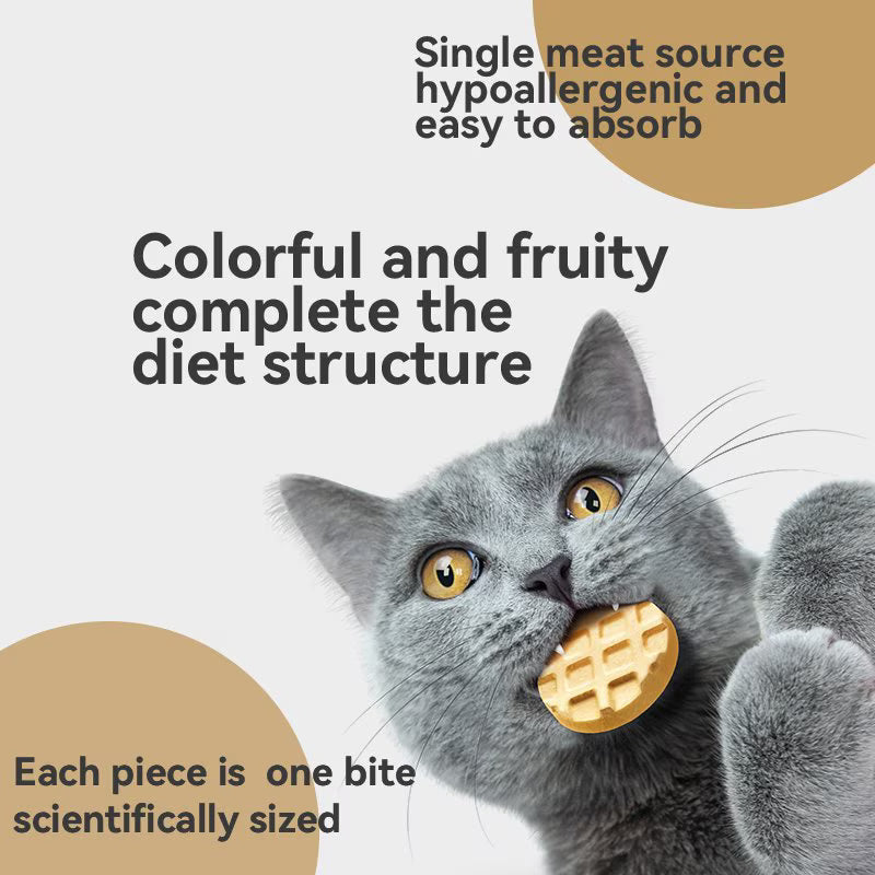 Ranova Freeze-Dried Chicken & Liver Waffle Treats for Dogs & Cats 60g