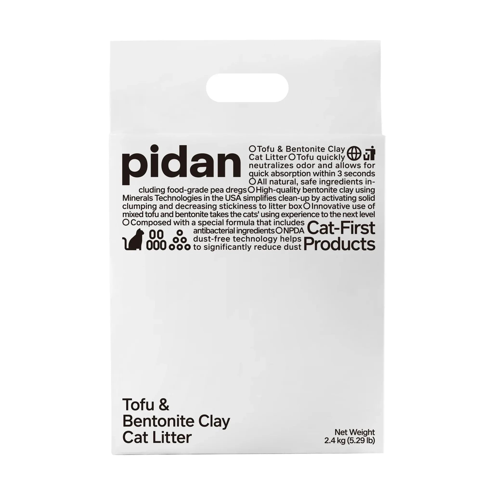 Pidan Cat Litter Tofu & Bentonite, Flushable by Pidan