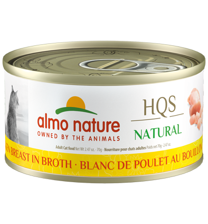 Almo Nature - HQS Natural - Chicken Breast in Broth Cat Can 70g