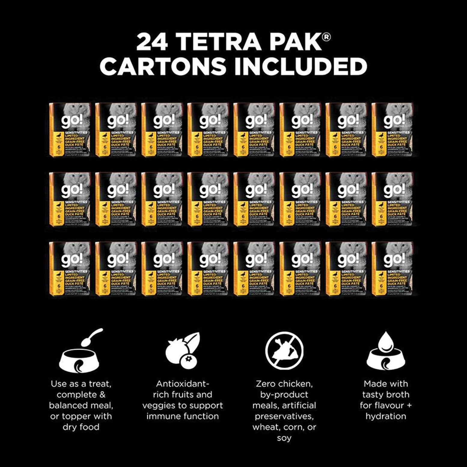 Go Sensitivities Duck Pâté Grain-Free Limited Ingredient Cat Food by Go Solution