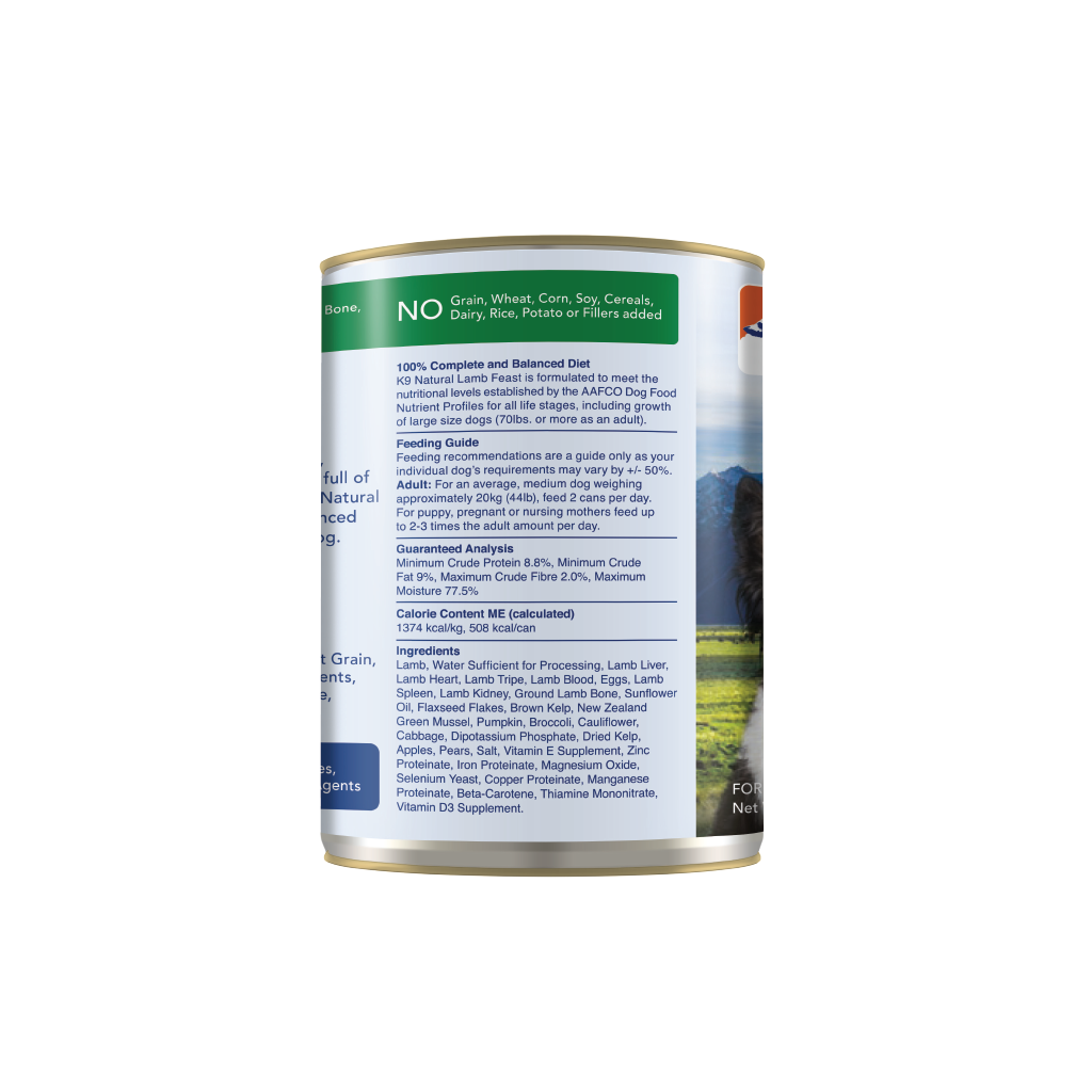 K9 Natural Lamb Feast Canned Dog Food