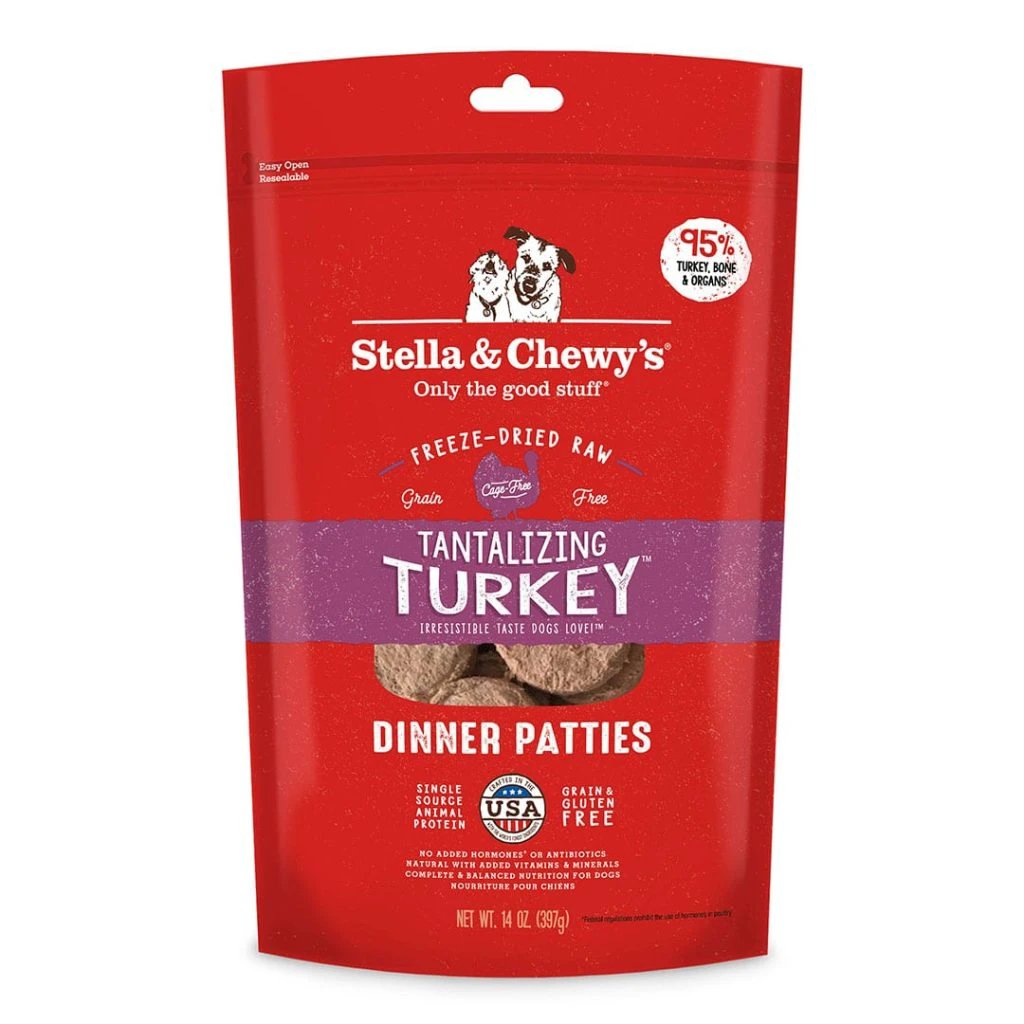 Stella & Chewy's Tantalizing Turkey Dinner Patties Freeze-Dried Raw Dog Food by Stella & Chewy's