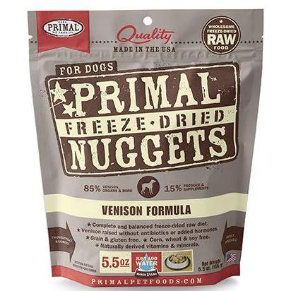 Primal Canine Freeze-Dried Nuggets Venison Formula Dog Food by Primal