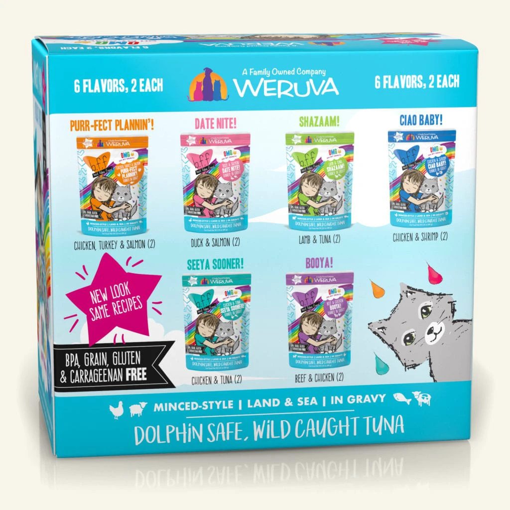 Weruva BFF OMG Potluck O' Pouches Variety Pack by Weruva