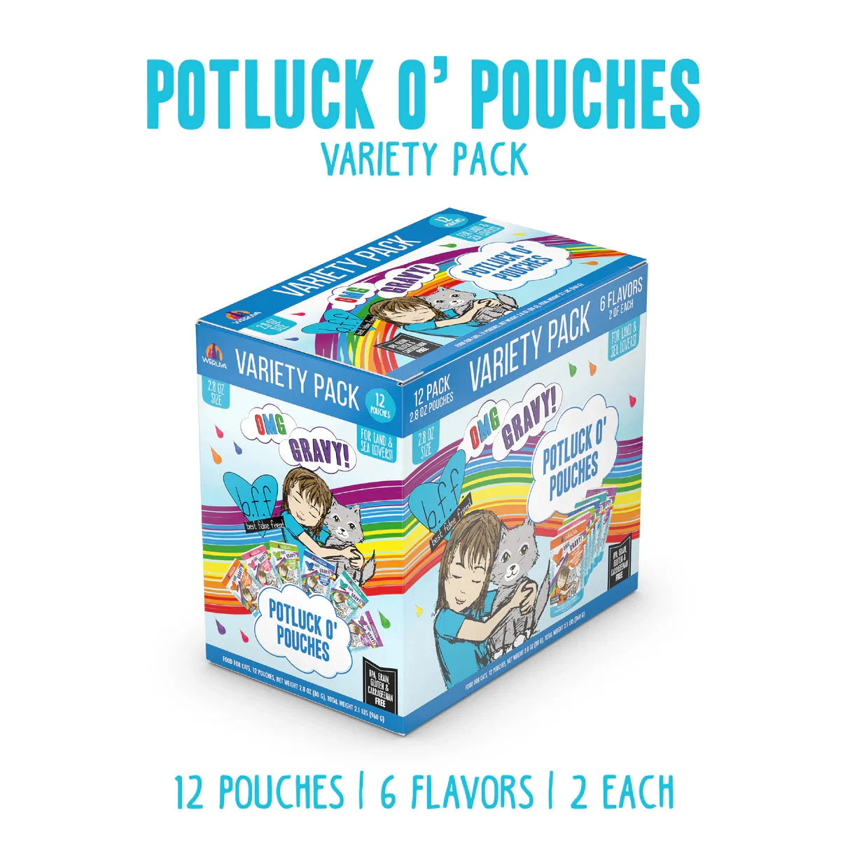 Weruva BFF OMG Potluck O' Pouches Variety Pack by Weruva