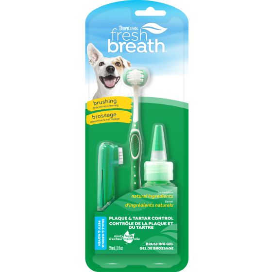 TropiClean Fresh Breath Oral Care Kit for for Dogs