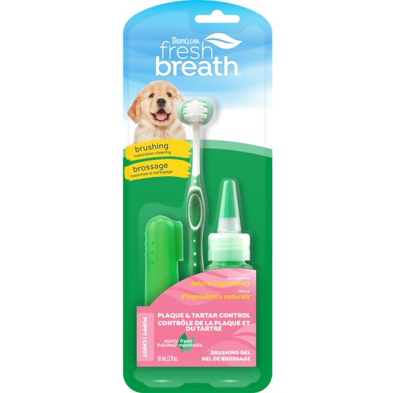 TropiClean Fresh Breath Oral Care Kit for for Dogs