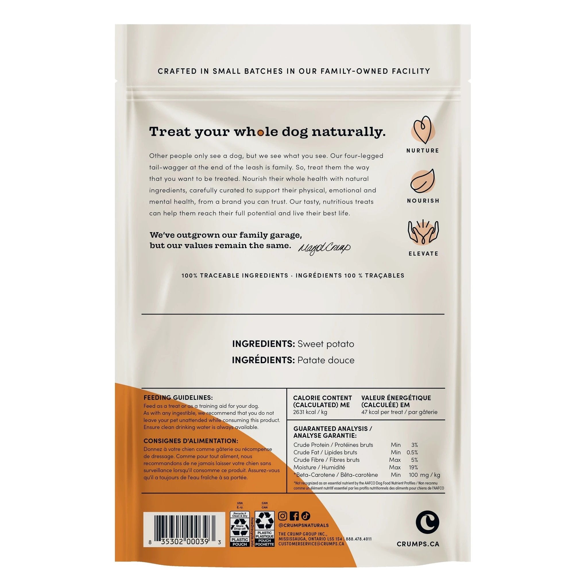 Crumps' Naturals Sweet Potato Chews by Crumps' Naturals