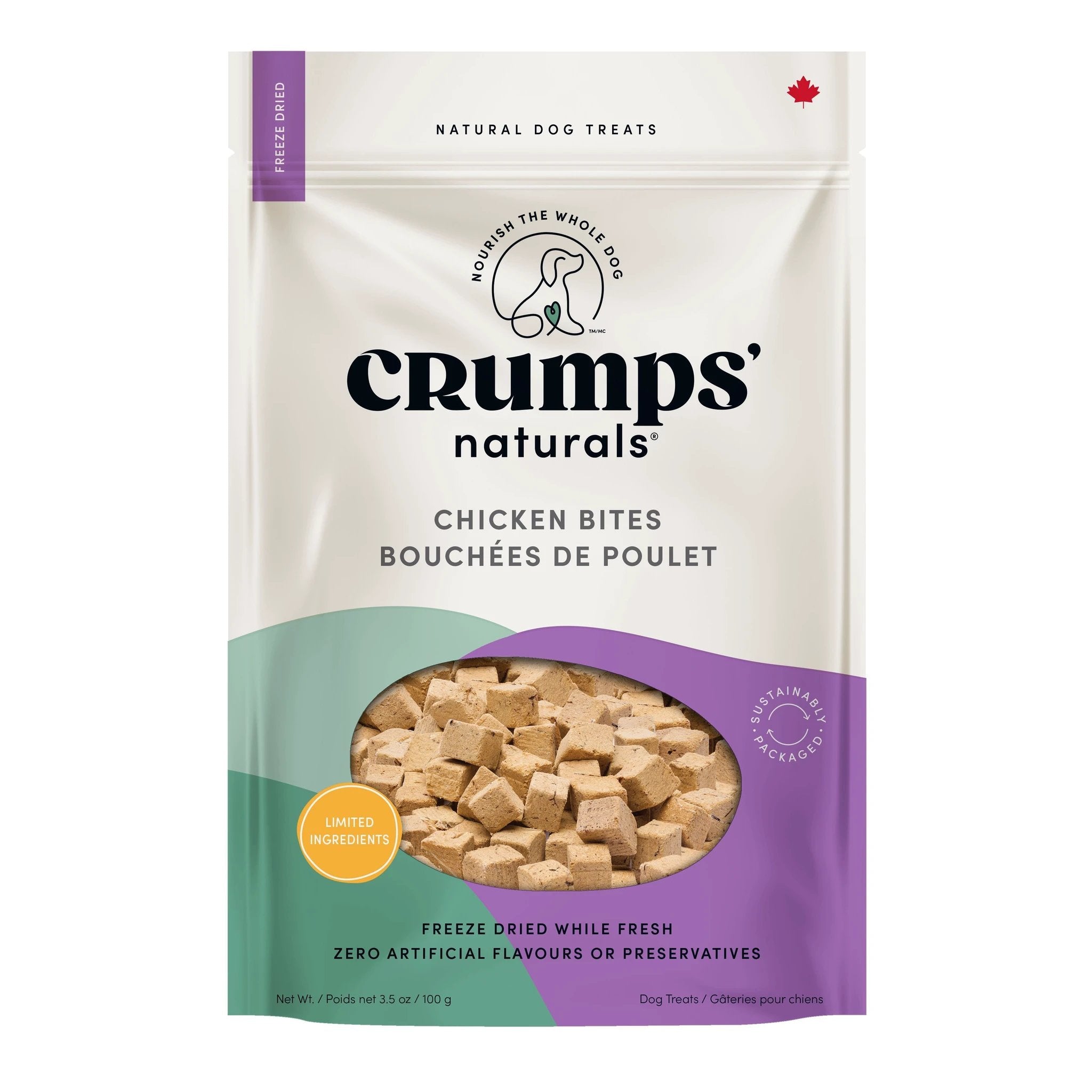 Crumps' Naturals Chicken Bites 100g by Crumps' Naturals