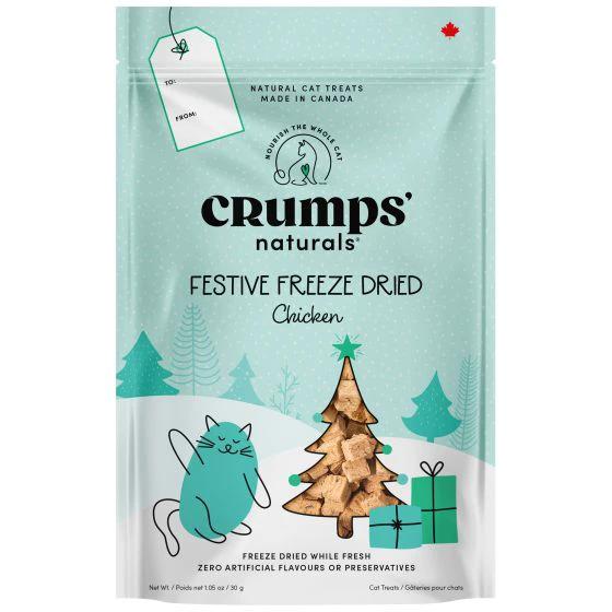 Crumps' Naturals Holiday Festive Freeze Dried Chicken Cat Treats 30g by Crumps' Naturals