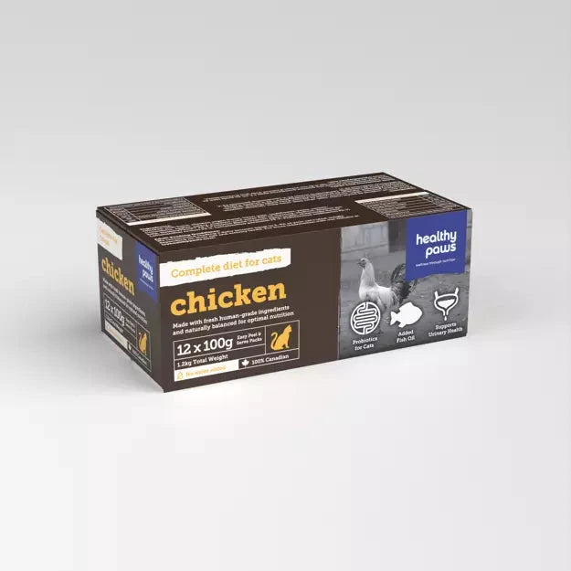 Healthy Paws Complete Cat Dinner Chicken - 100g by Healthy Paws