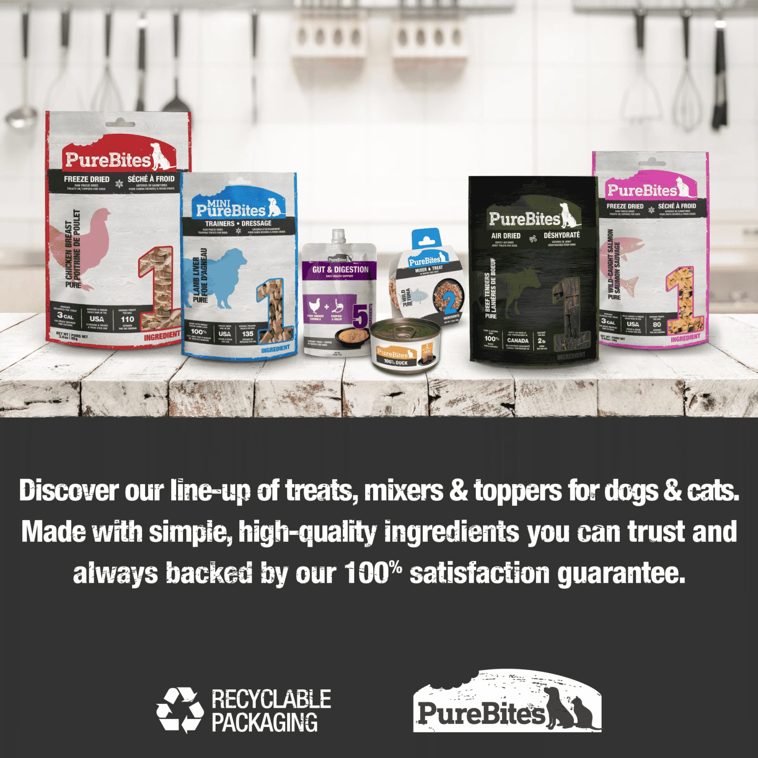 PureBites Chicken Air Dried Jerky Dog Treats by PureBites