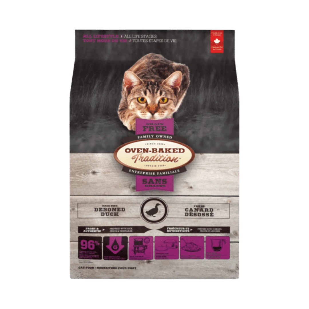 Oven-Baked Grain Free Duck Cat Dry Food by Oven Baked