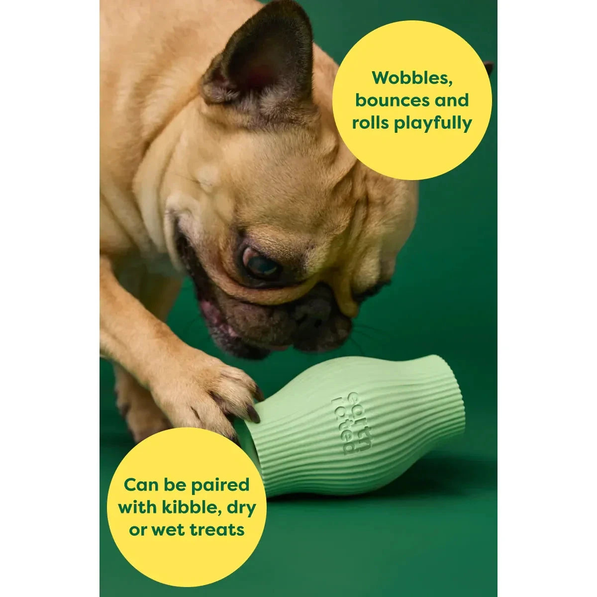Earth Rated® Treat Dispensing Dog Toy Natural Rubber Small by earth rated