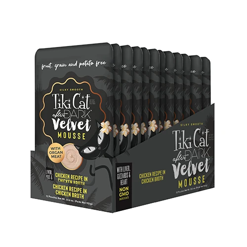 Tiki Cat® After Dark® Velvet Mousse in Chicken Broth Wet Cat Food by Tiki Cat