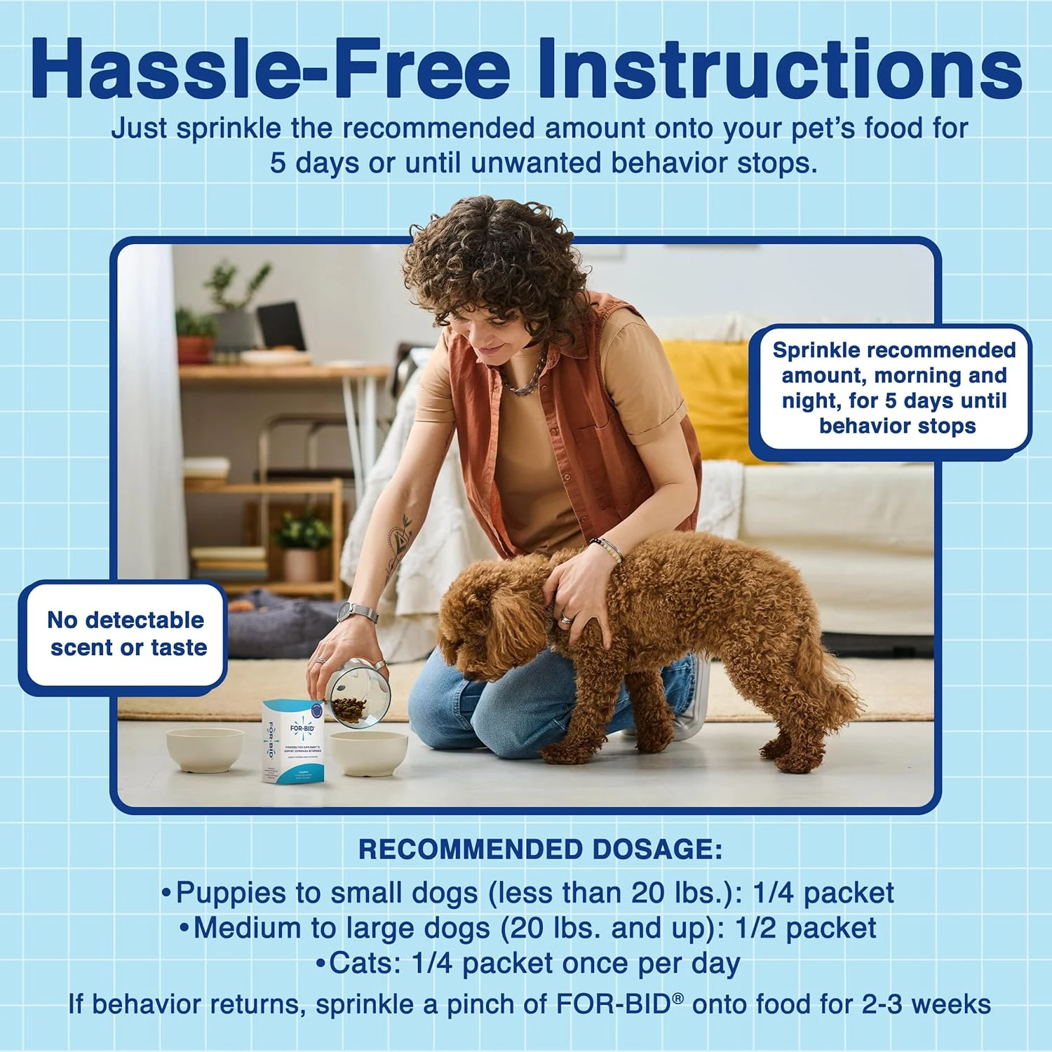 For-Bid Coprophagia Deterrent for Stool Eating