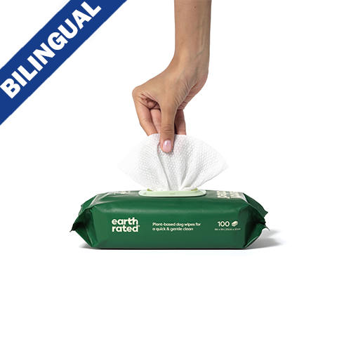 Earth Rated® Certified Compostable Grooming Wipes Unscented (100 ct)