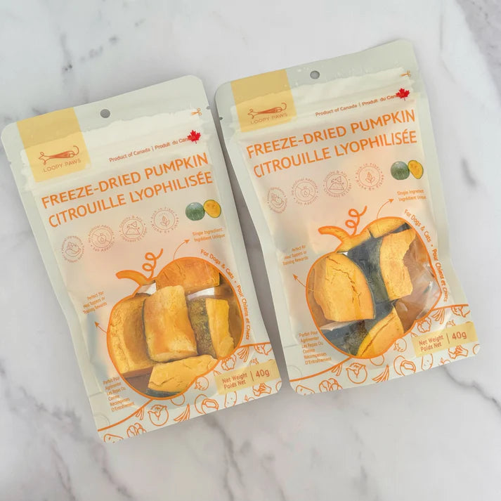 Loopy Paws Fruity Crunchy-Kabocha Pumpkin 40g, for Dogs & Cats