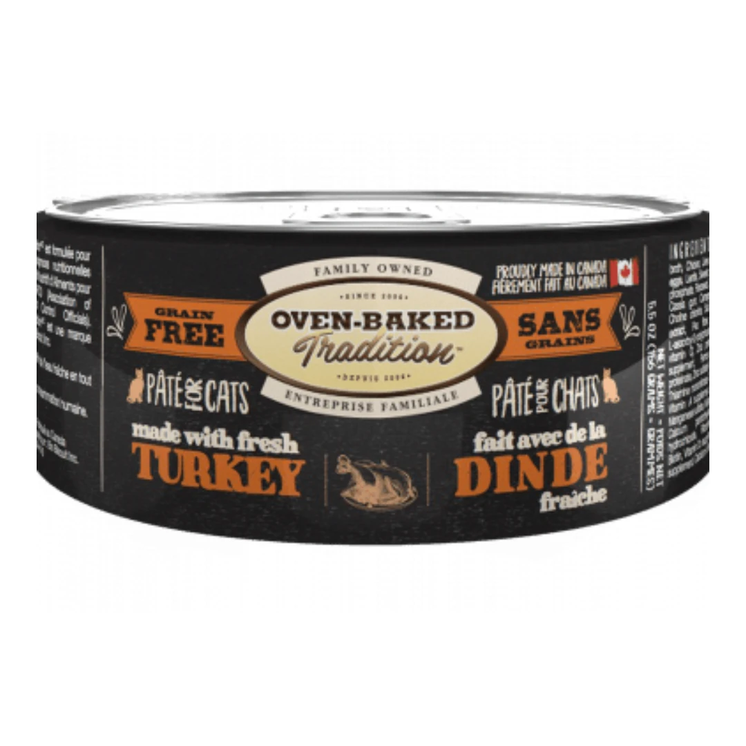 Oven-Baked Tradition Grain Free Turkey Pate Cat 5.5 oz by Oven Baked