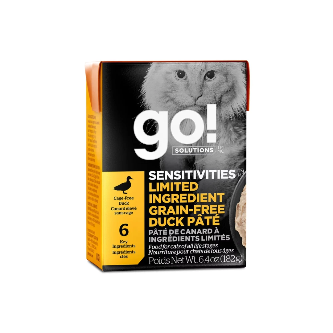 Go Sensitivities Duck Pâté Grain-Free Limited Ingredient Cat Food by Go Solution