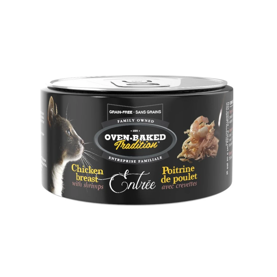 Oven-Baked Tradition Grain-free Entrée for cats – Chicken breast with shrimps by Oven Baked