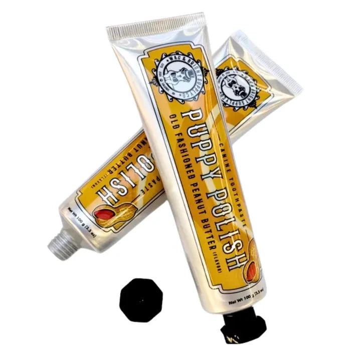 Wag & Bright Puppy Polish Toothpaste - Old Fashioned Peanut Butter Flavor by Wag & Bright
