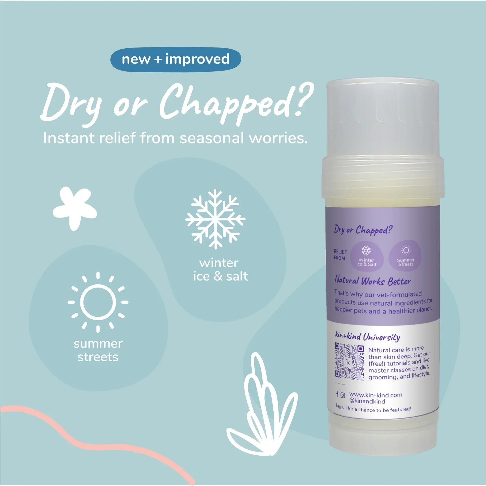 Kin + Kind Hydratant Nez et Pattes pour Chiens et Chats