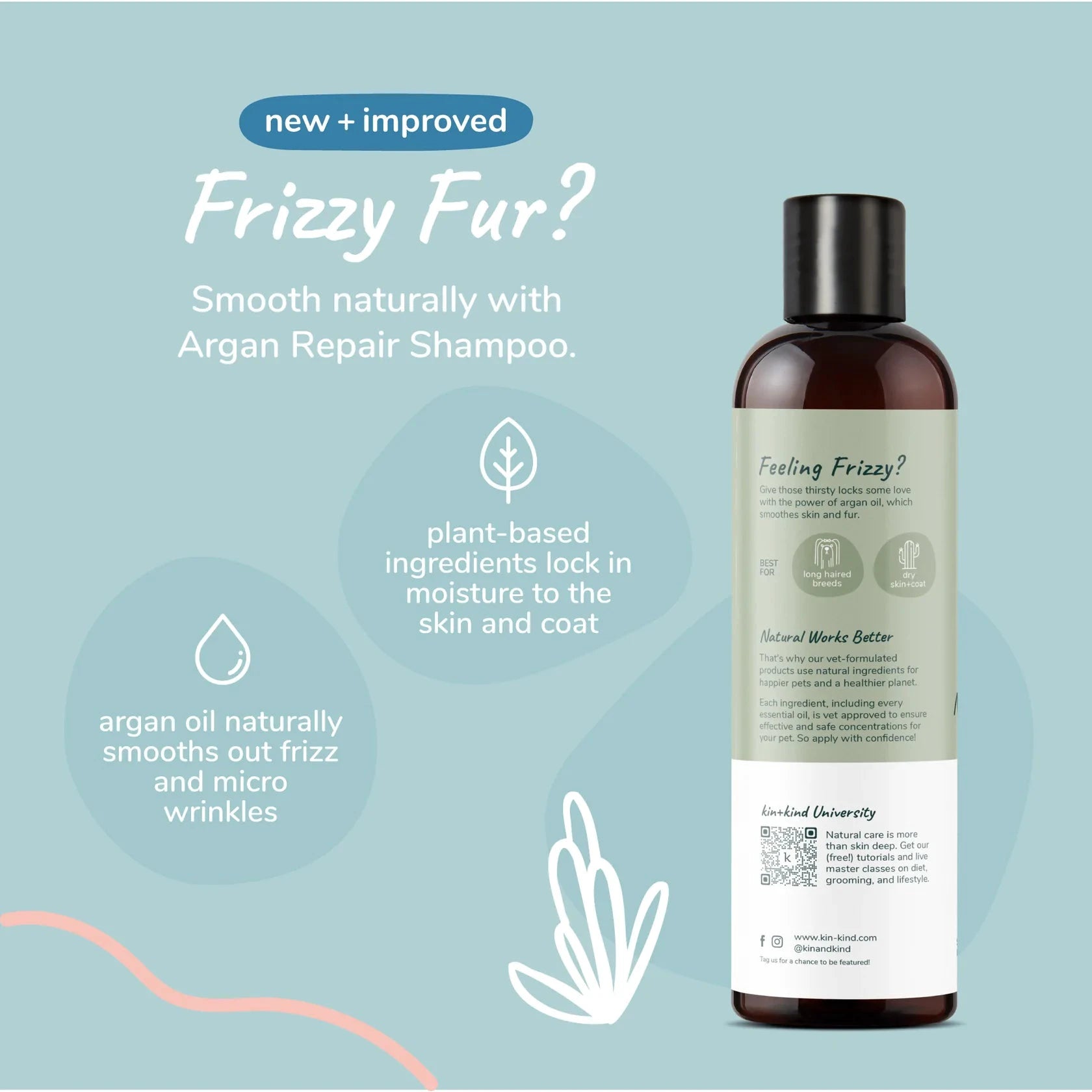 Kin + Kind Dry Skin & Coat Shampoo for Dogs (Cedar) by Kin+Kind