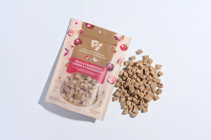 PI Pet Food Freeze-Dried Mixed Bites Duck & Cranberries 57g