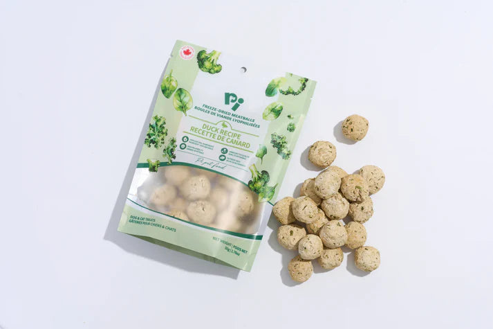 PI Pet Food Freeze-Dried Meatballs Duck Recipe 50g
