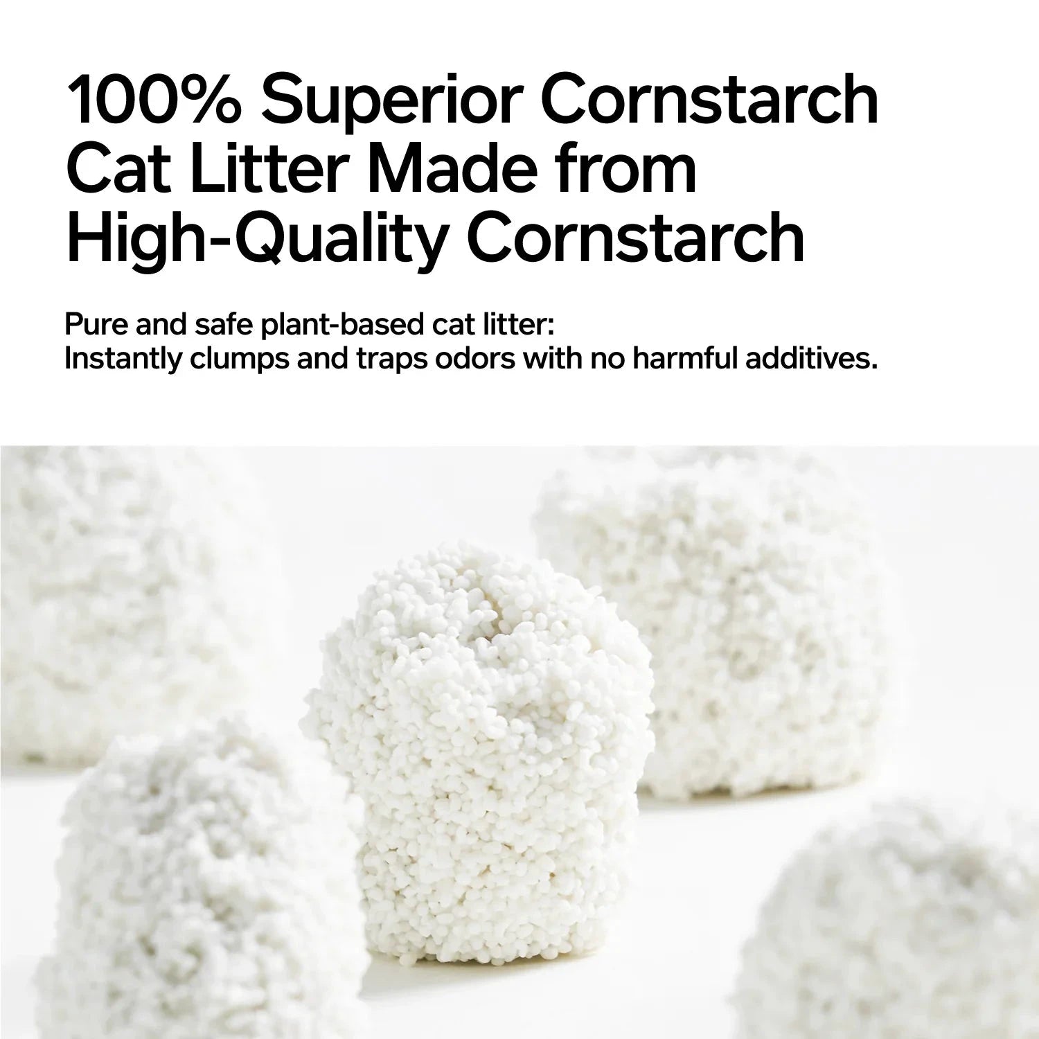 Pidan Cat Litter White-Jade (Corn Starch) Cat Litter, Non Flushable by Pidan