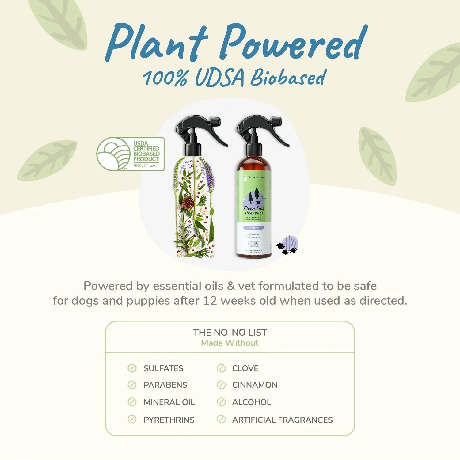 Kin + Kind Outdoor Shield Spray Lavender (dog only) 12oz by Kin+Kind