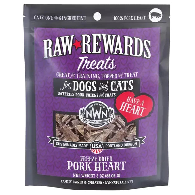 Northwest Naturals Freeze-Dried Treats - Pork Heart 85g by Northwest Naturals