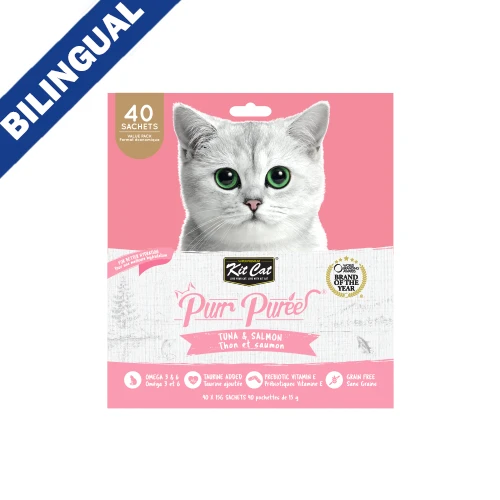 Kit Cat® Purr Purées® Friandises pour chats au thon et au saumon