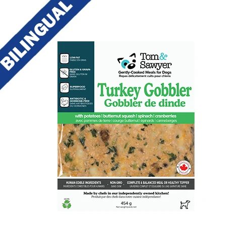 Tom&Sawyer Pawliday Turkey Gobbler Gently-cooked Frozen Meals for Dogs by Tom Sawyer