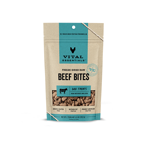 Vital Essentials® Freeze-Dried Beef Bites Dog Treats 2.5 oz