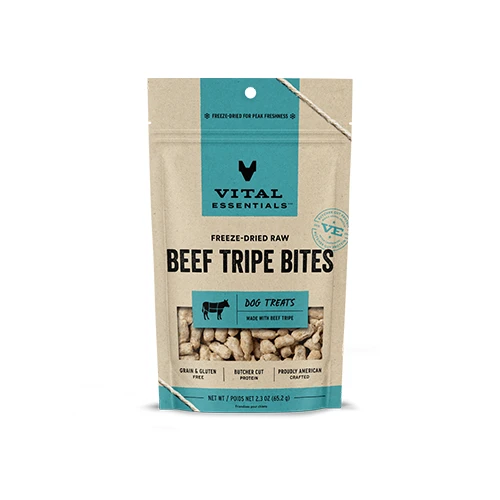 Vital Essentials® Freeze-Dried Beef Tripe Bites Dog Treats 2.3 oz by Vital Essential