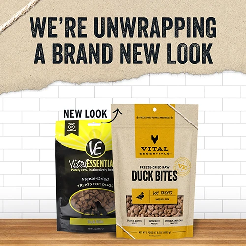 Vital Essentials® Freeze-Dried Duck Bites Dog Treats by Vital Essential