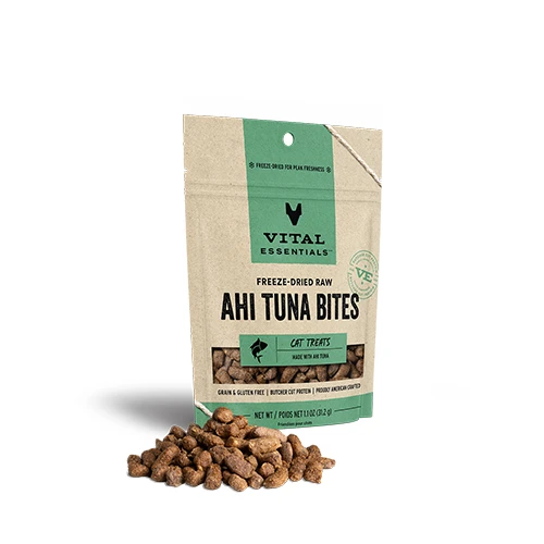 Vital Essentials® Freeze-Dried Ahi Tuna Bites Cat Treats 1.1 oz by Vital Essential