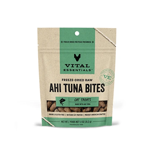 Vital Essentials® Freeze-Dried Ahi Tuna Bites Cat Treats 1.1 oz by Vital Essential