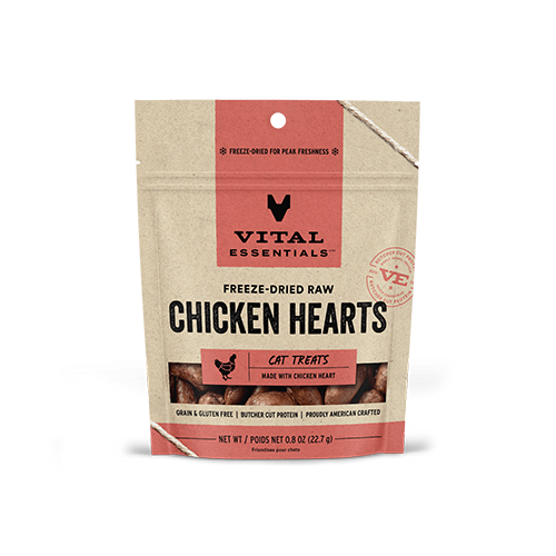 Vital Essentials® Freeze-Dried Chicken Hearts Cat Treats