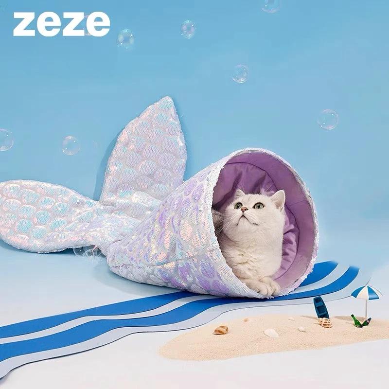 Zeze Mermaid Cat Bed by Zeze