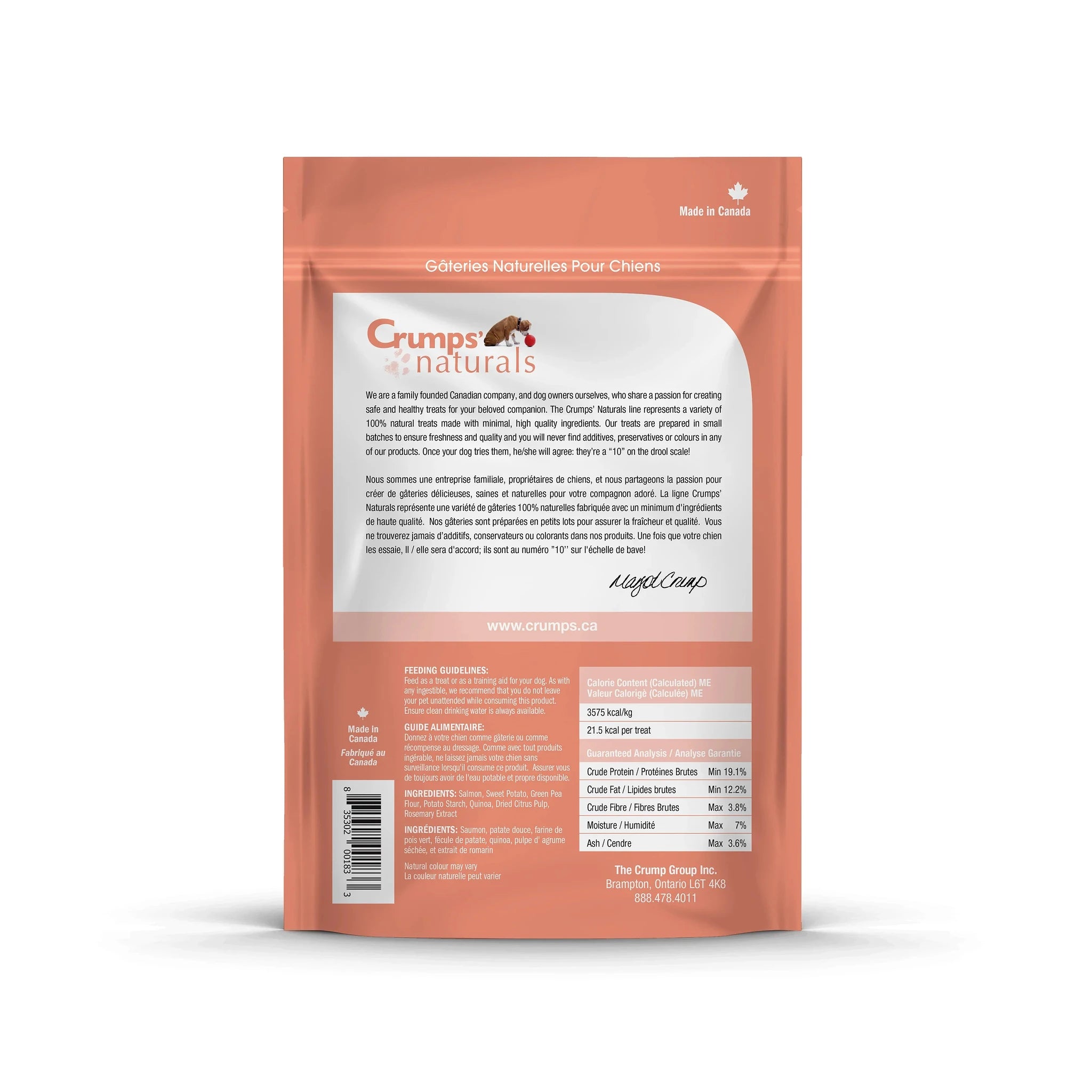 Crumps' Naturals Salmon Snaps Mini Trainers 250g by Crumps' Naturals