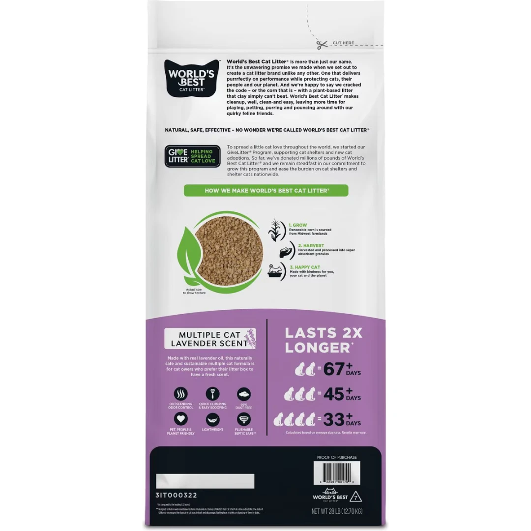 World's Best Cat Litter Lavender Scent by World's Best Cat Litter