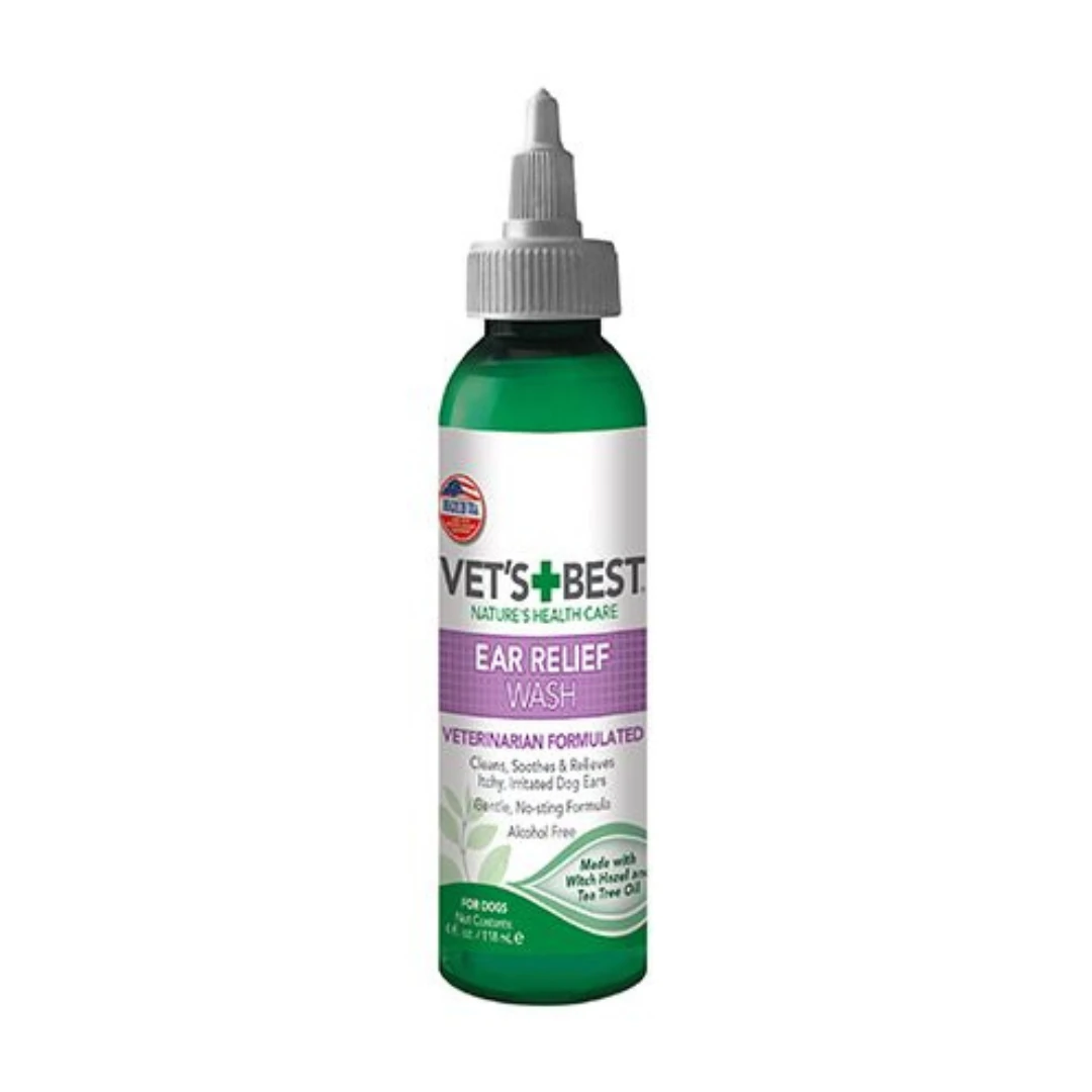 Vet's Best Ear Relief Wash Dog 4oz by Vets Best