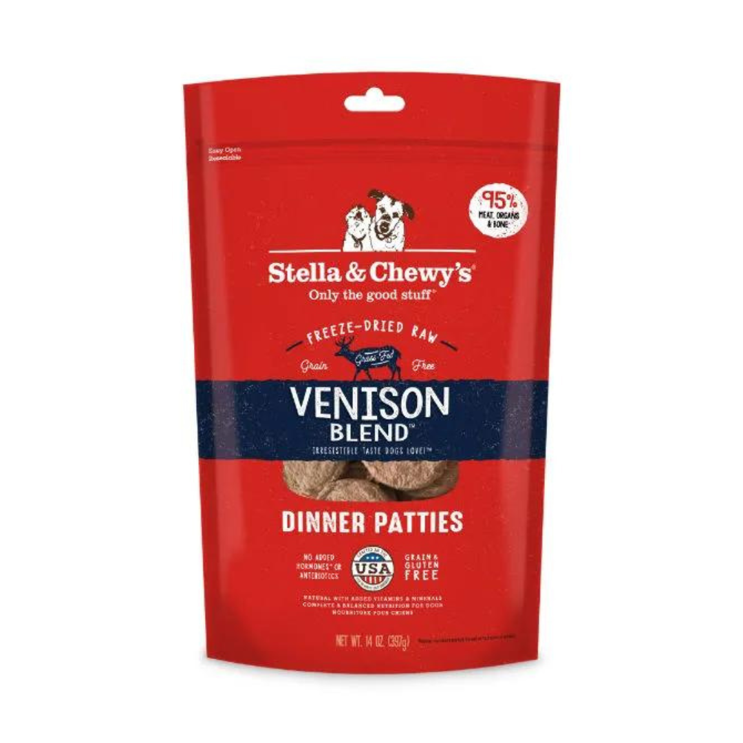 Stella & Chewy's Venison Blend Dinner Patties Freeze-Dried Raw Dog Food