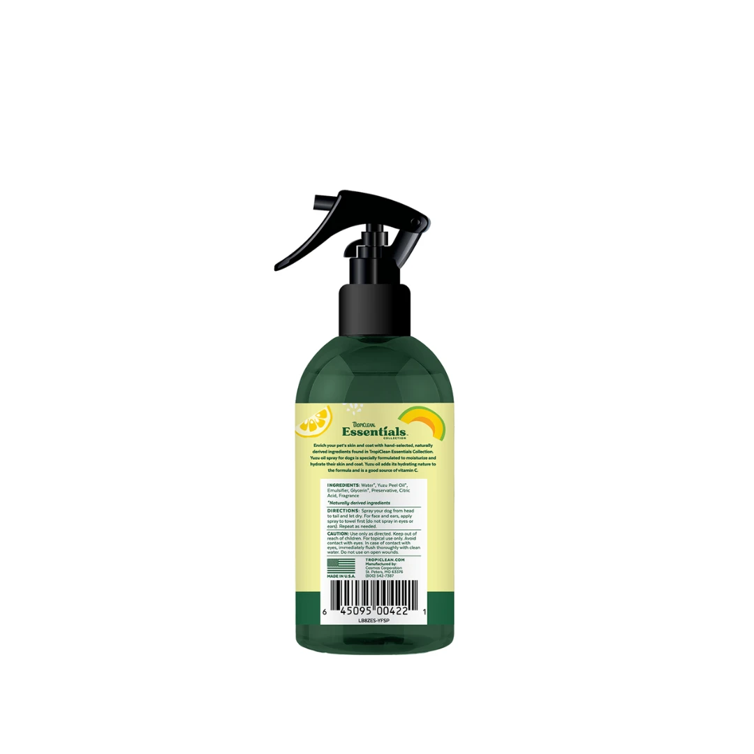 TropiClean Essential Yuzu Fruit Deodorizing Spary by TropiClean