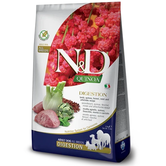 Farmina N&D Quinoa Digestion Agneau Adulte Moyen/Maxi